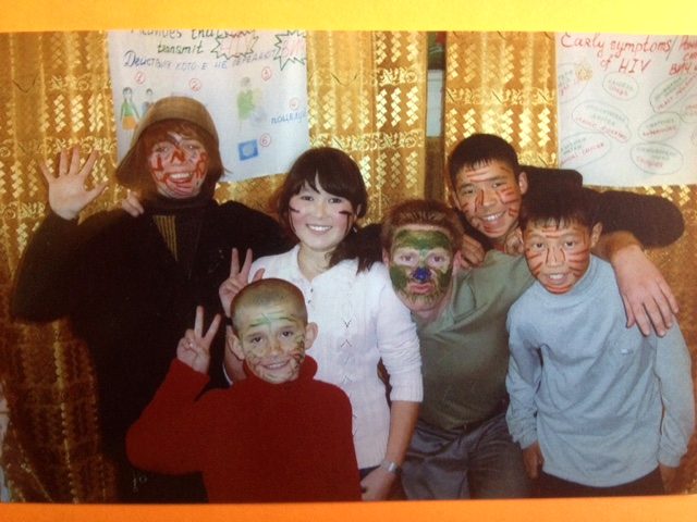 Jared Hippler teaching kids through play in the Kyrgyz Republic